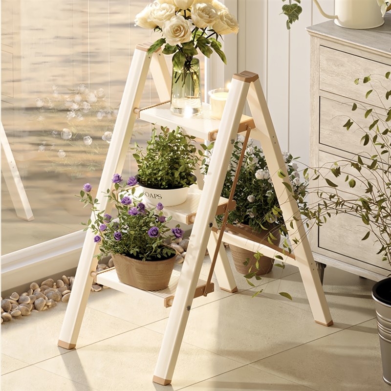 铝合金家用梯子多功o能折叠三四步梯花架梯加厚加宽踏板轻便人字