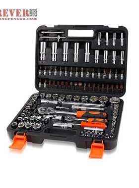 华丰巨箭108件套50BV30铬钒钢材质套筒组套工具套装HF-81108A机械