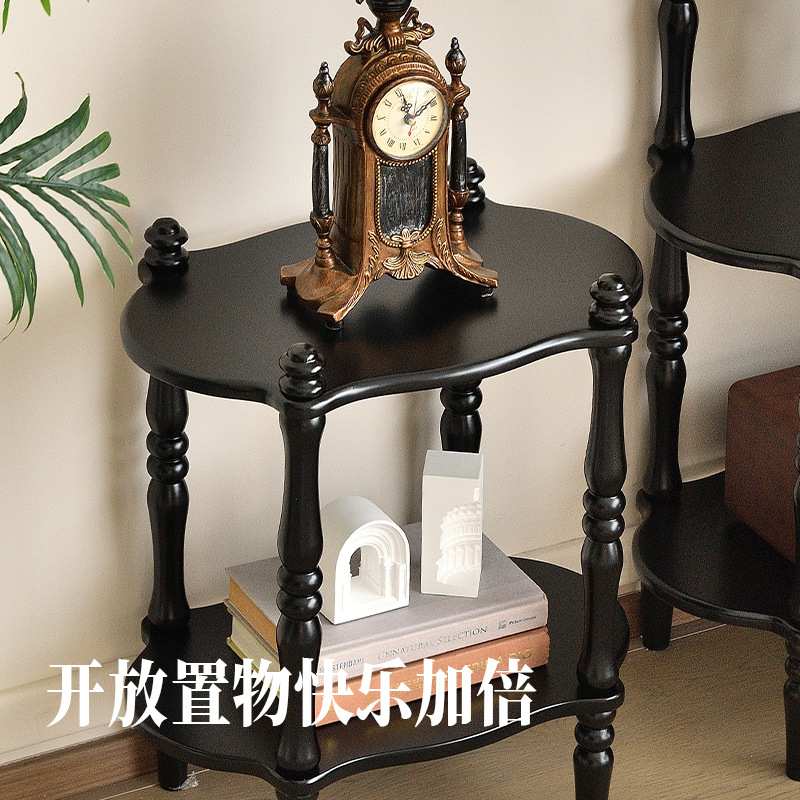 实木中式置物架角架储物多层架经典古典设计师花架陈列架高矮架子