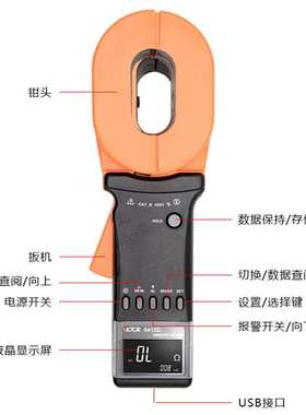 胜利仪器VC6412D/E 数字兆欧表绝缘电阻 防爆型接地电阻仪