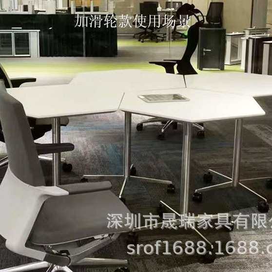 办公室休闲洽谈圆形吧桌现代公共等候接待桌员工小型茶水间圆桌