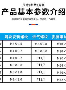 RMS磁偶式气动滑台MRD无杆气缸CY3B10/16/20/25/32/40-50/100/200