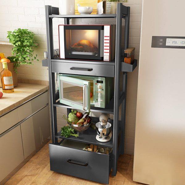 厨房微波炉置物架落地多层太空铝橱柜放锅具家用收纳用品烤箱架子,厨房/烹饪用具,微波炉置物架,淘宝优惠券,粉丝福利购,淘宝优惠卷