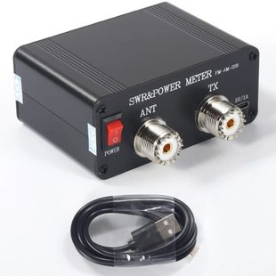 SWR & power meter SWR 驻波表 彩屏 功率表 短波电台短波HF/50MH