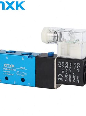 12v-电子04控制器气8阀换气动电磁阀0向24v 开关阀V21亚德客型220