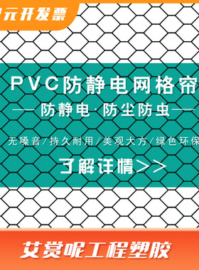 防静电透明网格帘透明帘全黑网格帘门帘1.37*30m0.3mm05mm1.0mm
