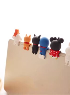 电脑挂件趴趴公仔手机壳配件显示器装饰品笔记本屏幕摆件可爱diy