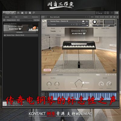 传奇电钢琴音源Session Keys Electric W音色复古温暖动态kontakt