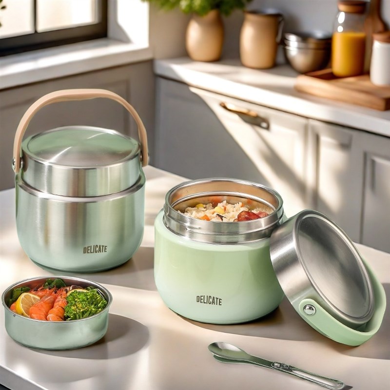 德国2024新款304不锈钢24小时超长G保温饭盒上班族冬天带饭保温桶