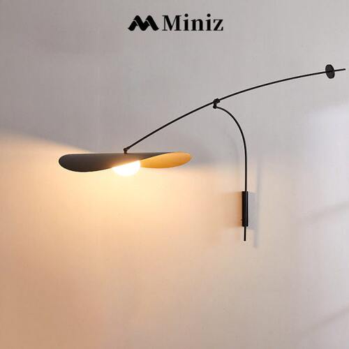 Miniz长臂壁灯北欧创意复古客厅书房卧室床头阅读灯餐厅背景墙灯
