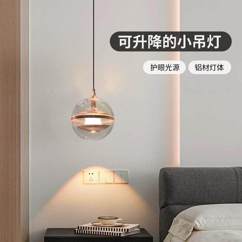 后现代卧室床头吊灯楼梯餐厅吧台灯具简欧装饰设计师创意单头吊灯