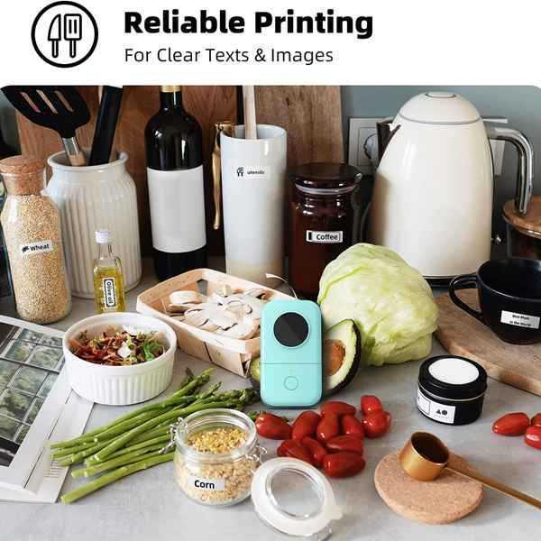 1套 颜色：绿色 材质：塑料 D30标签制造商机器，带胶带，便携式