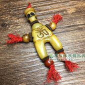 饰品吊坠特色民族风雕刻挂车文玩式 藏牛挂件骨挂饰配饰挂包小人牦