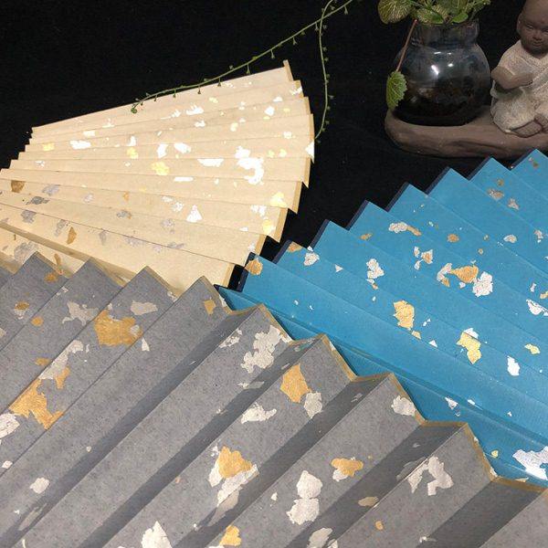 95寸18方苏工真金双色金银扇面超薄空白古风扇子女古风男生霸气,家居饰品,工艺扇/团扇/喜扇/折扇,淘宝优惠券,粉丝福利购,淘宝优惠卷