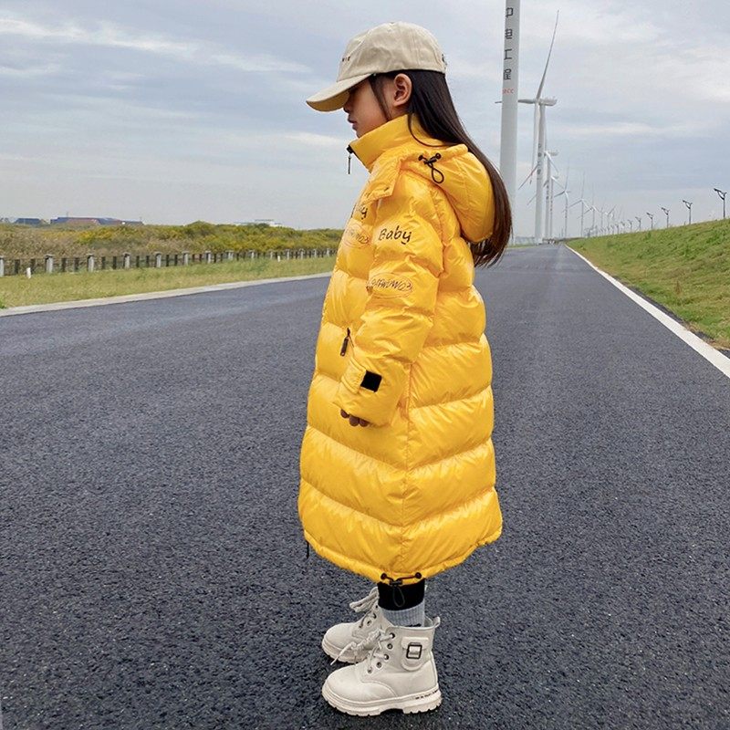 儿童羽绒服中长款过膝男童女童宝羽绒服