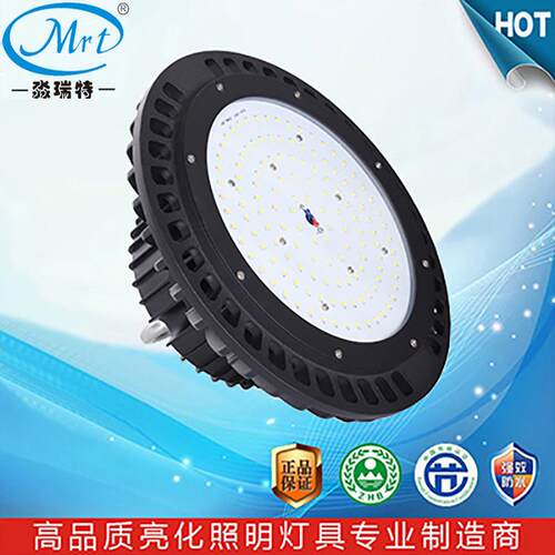 LED贴片3030铜管相变鳍片工矿高棚塔吊天棚防爆UFO飞碟灯150W外壳