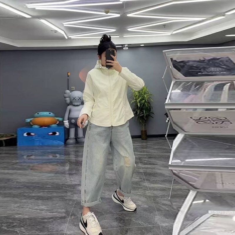 欧货大码女装胖妹妹2025春季新款休闲时尚收腰显瘦连帽冲锋衣外套