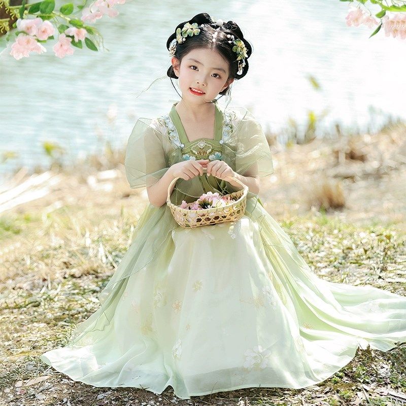 女童汉服夏季2025新款超仙国风古装公主裙女孩唐装儿童连衣裙夏装,童装/婴儿装/亲子装,唐装,淘宝优惠券,粉丝福利购,淘宝优惠卷