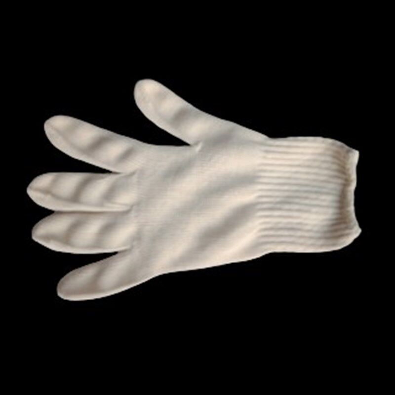 全纯棉松香劳保纱线手套32支100%棉白兔特厚耐磨机械电子松香专用