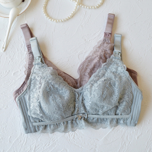 霞琪孕妇内衣哺乳文胸罩怀孕期无钢圈夏季 防下垂聚拢产后喂奶 薄款