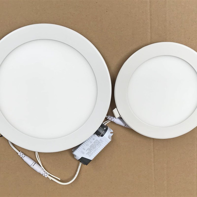 铝材圆形LED面板暗装吊顶孔洞灯卧室客厅照明天花筒灯防水卡扣灯