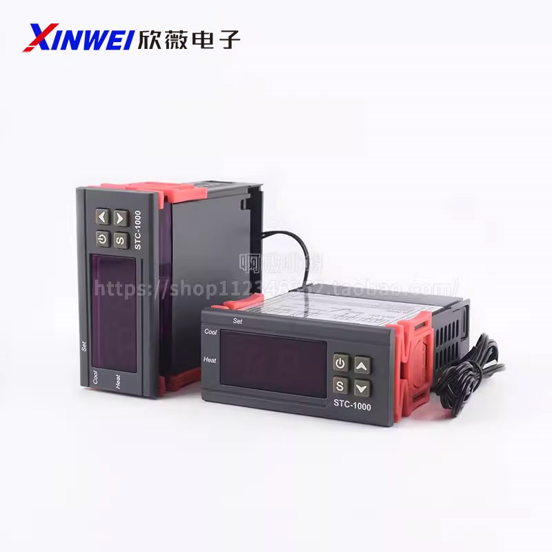 STC-1000智能数显温控仪冰箱柜恒温自动温控开关微电脑温度控制器