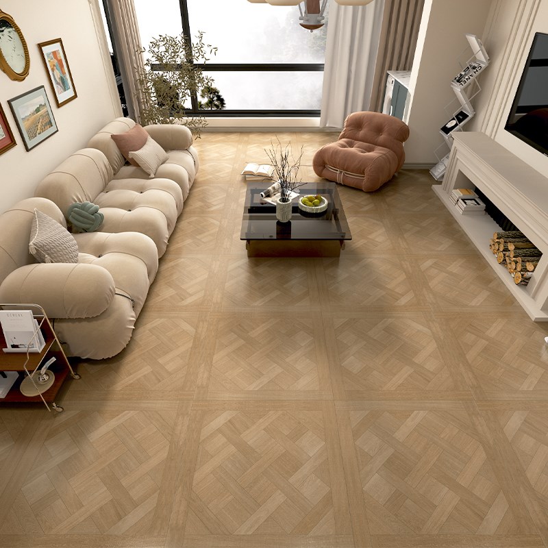 凡尔赛木纹砖80j0x800客厅卧室地砖法式风哑光拼花阳台仿木纹瓷砖