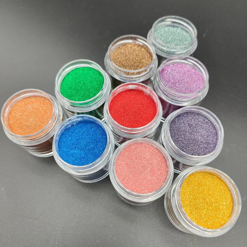 高亮高光耐溶剂彩铂葱粉超薄指甲闪粉甲油胶用仿铂细粉100克瓶装