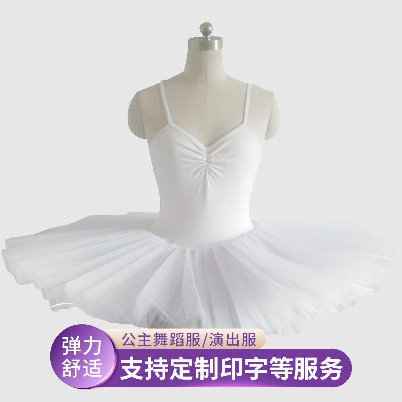 跨境儿童舞蹈练功软纱裙子演出服装半身蓬蓬裙织带边网纱裙公主裙