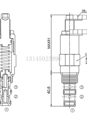 LDPR-08-i12-6-22-3-K 液压螺纹直动式减压/溢流阀 压力阀