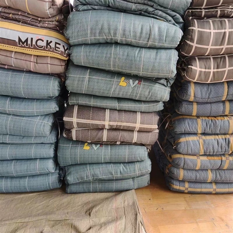 劳保被褥冬季棉被打工被褥工地用品全套L一整套铺底保温建筑加厚