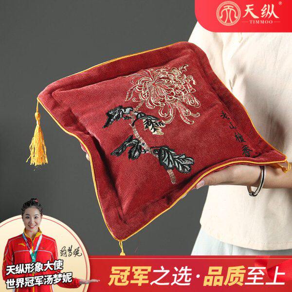 老山檀香粉末小抱枕枕头车载靠枕腰枕红木家居饰品送礼收藏品抱枕