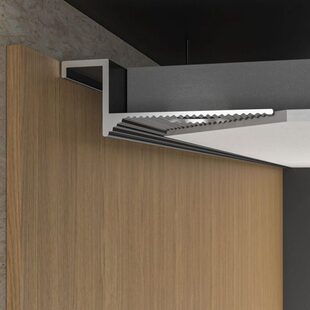 黑色角收口吊顶压条金属典爵阁悬浮条边腻子封装饰条修边收边条阳