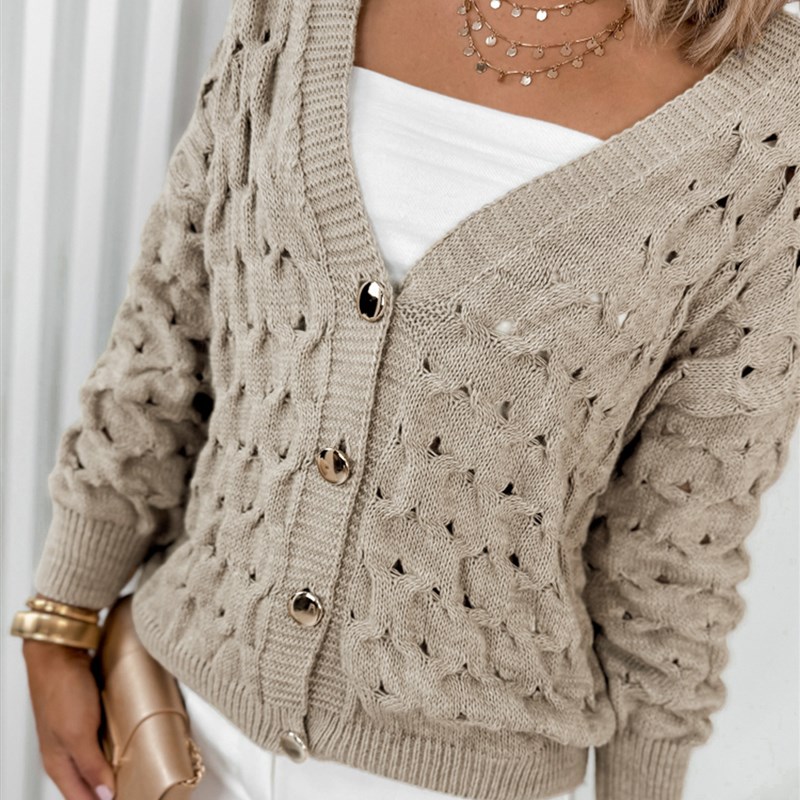 European cross-border 2025 new knit cardigan womens loose t