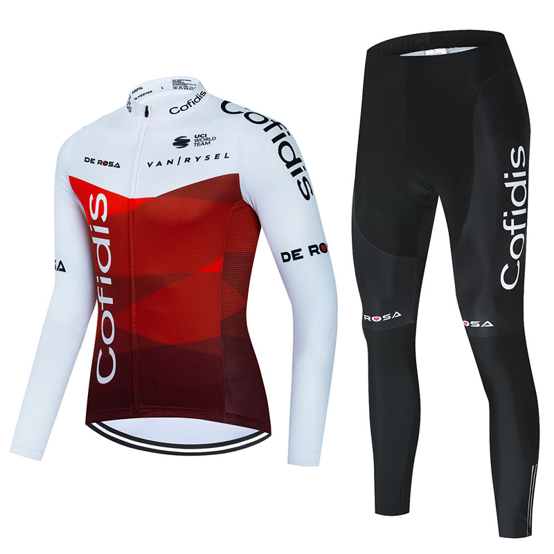 车队版单车服春秋夏季长袖套装男公路山地自行车服透气骑行服定制