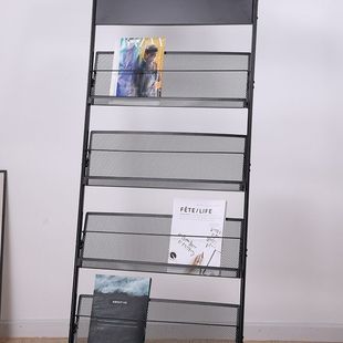 杂志架子书刊报置物架单页展架收纳落地报纸报刊架宣传资料展示架