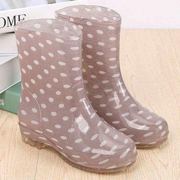 四季通用雨鞋女士水鞋雨靴中筒短筒时尚防滑加棉加绒保暖胶鞋套固