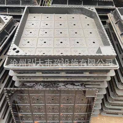 球墨铸铁通信隐形凹井盖铸铁方形下沉井盖铸铁隐形装饰井盖草坪用