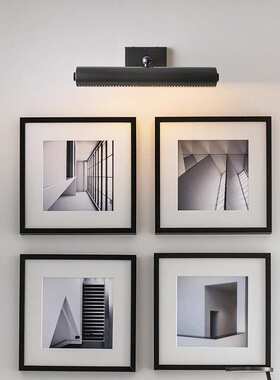 北欧复古浴室柜镜前灯化妆补光灯客厅画廊背景照画灯打光灯免打孔