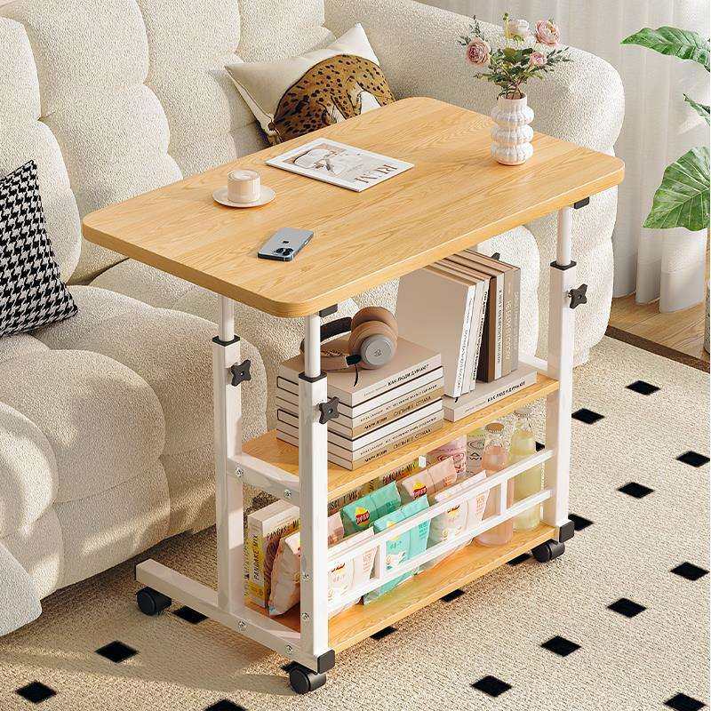 床边桌学生家用卧室宿舍学习简约小型懒人书桌可升降可移动电脑桌