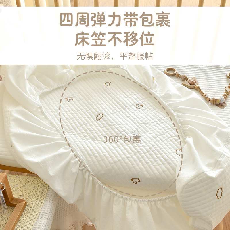 新生婴儿纯棉a类床笠宝宝床上用品幼儿园儿童床垫保护套罩床单