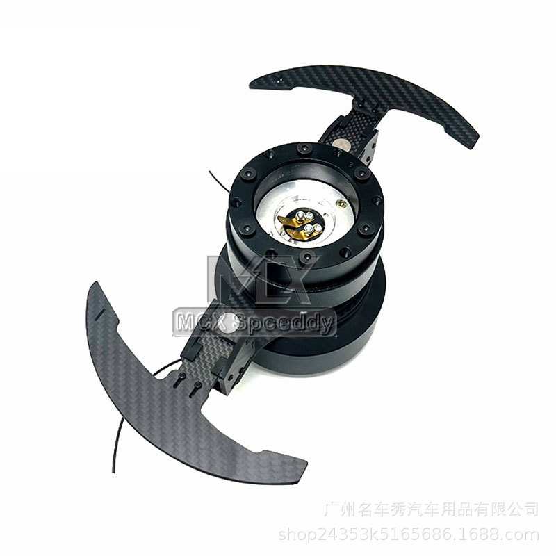 新品平款中凹竞技方向盘换挡拨片通用汽车改装快拆方向盘碳纤拨片