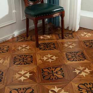 黑胡桃拼花地板实木复合多层环保无醛原木胡桃色本色现代简约风格