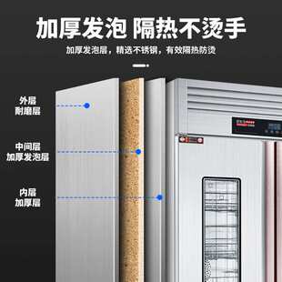 史蒂芬商用消毒柜双门立式碗筷餐具汤桶热风循环高温消毒厨房设备