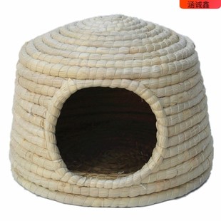 兔窝兔子屋草窝清凉荷兰猪豚鼠天竺鼠松鼠宠物用品保暖大号窝草垫
