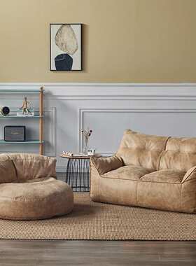 7K懒人沙发单人小户型躺椅榻榻米客厅阳台人类狗窝休闲椅小沙发