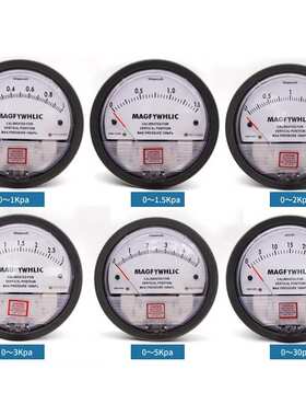 微压差表压差表压力表空气微差压表测正压负压差压TE2000 0-60PA