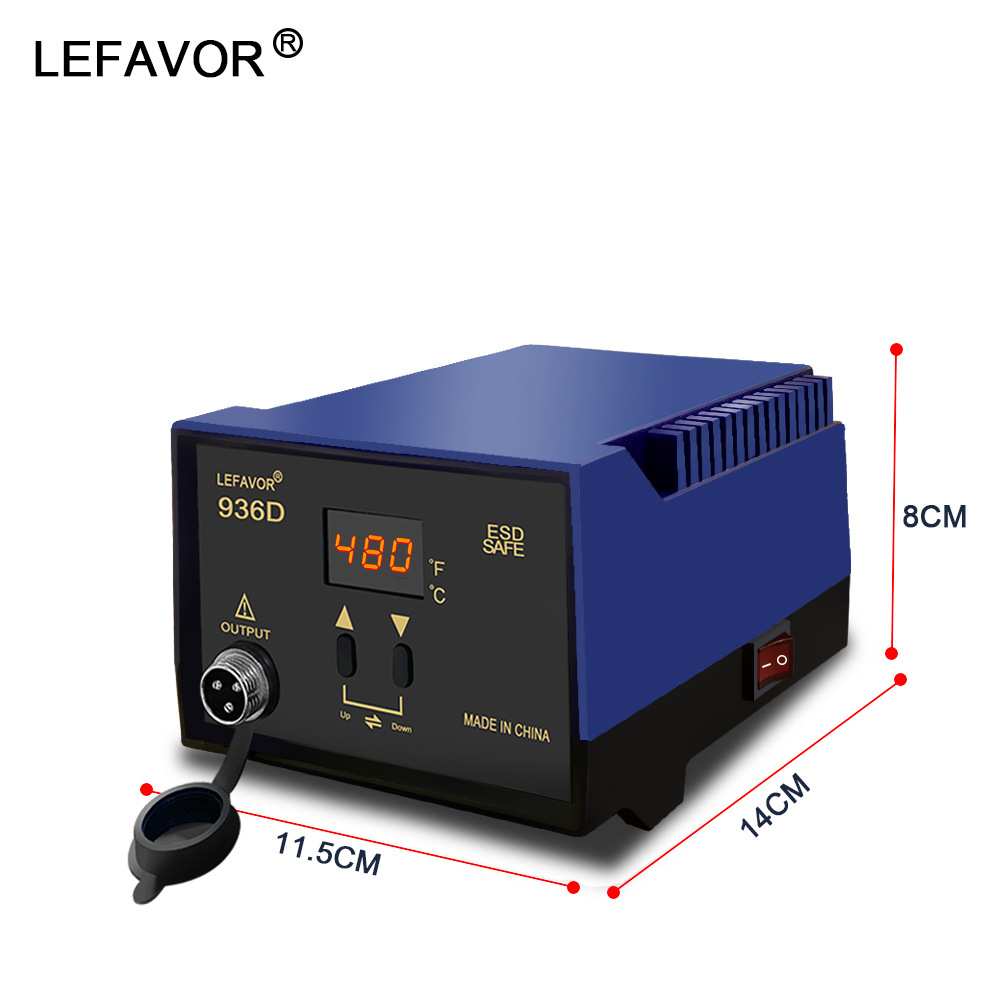 936D高频60W焊台电烙铁家用焊接可调温工业级电焊笔维修工具