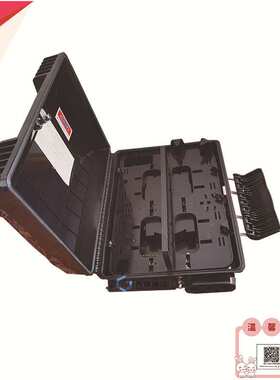 今日特惠黑色新款PC合金32芯分纤箱32芯SC一体分纤箱64芯LC分线箱