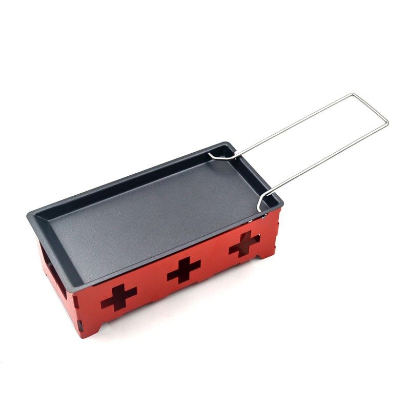 厂家直供 现货瑞士芝士烤炉 实用小工具 线柄手柄迷你不粘烤盘